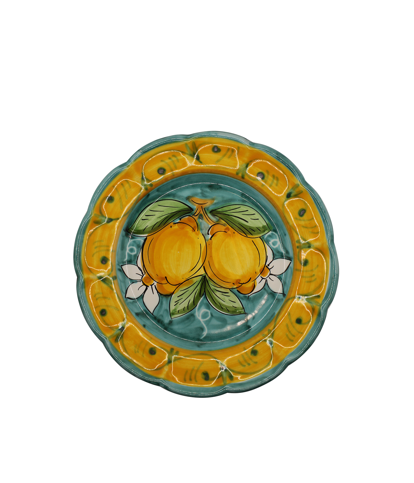 Soup plate Lemons - green 23cm (9 in)