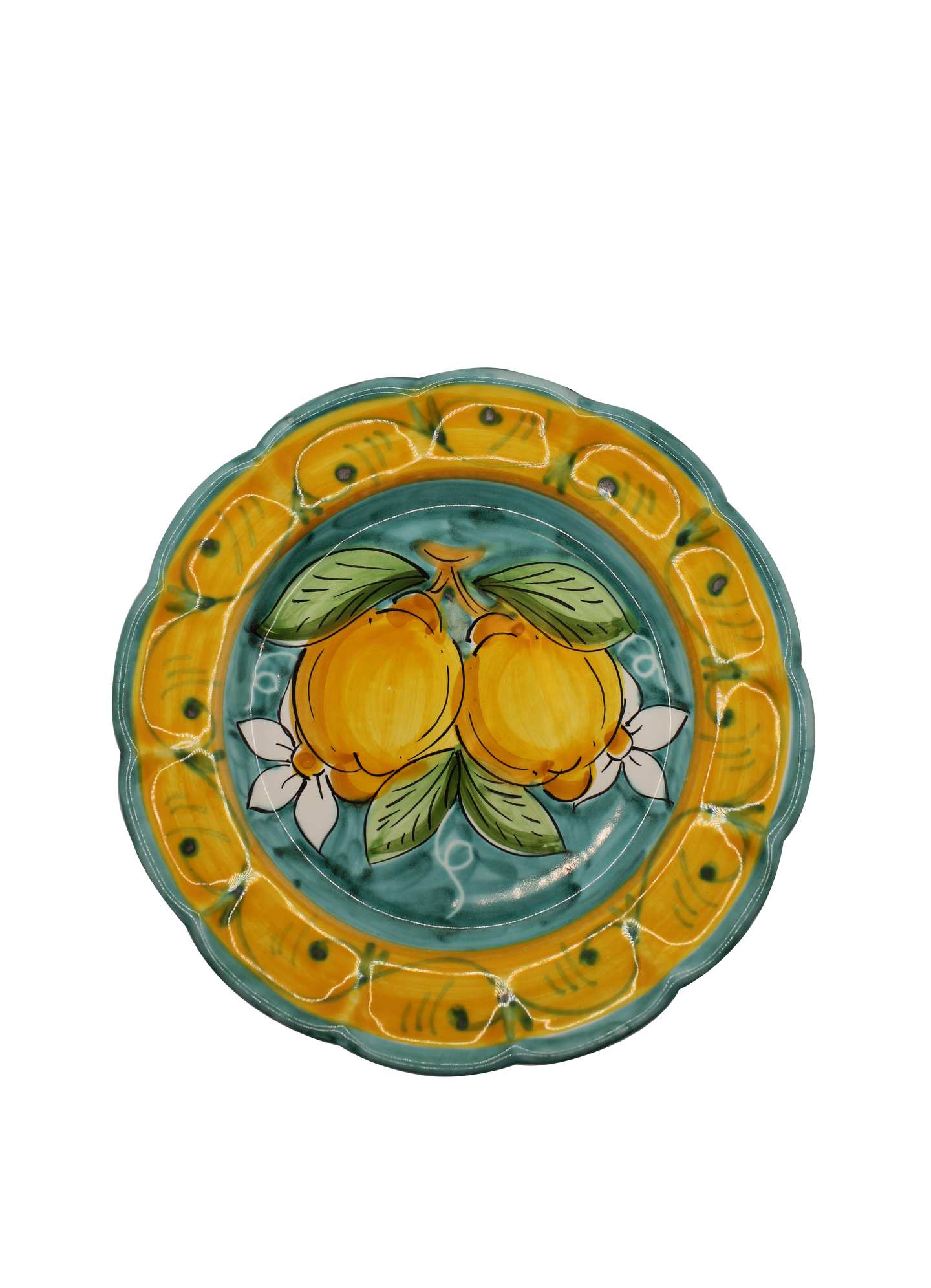 Salad Plate Lemons 20cm (7,8in) - green