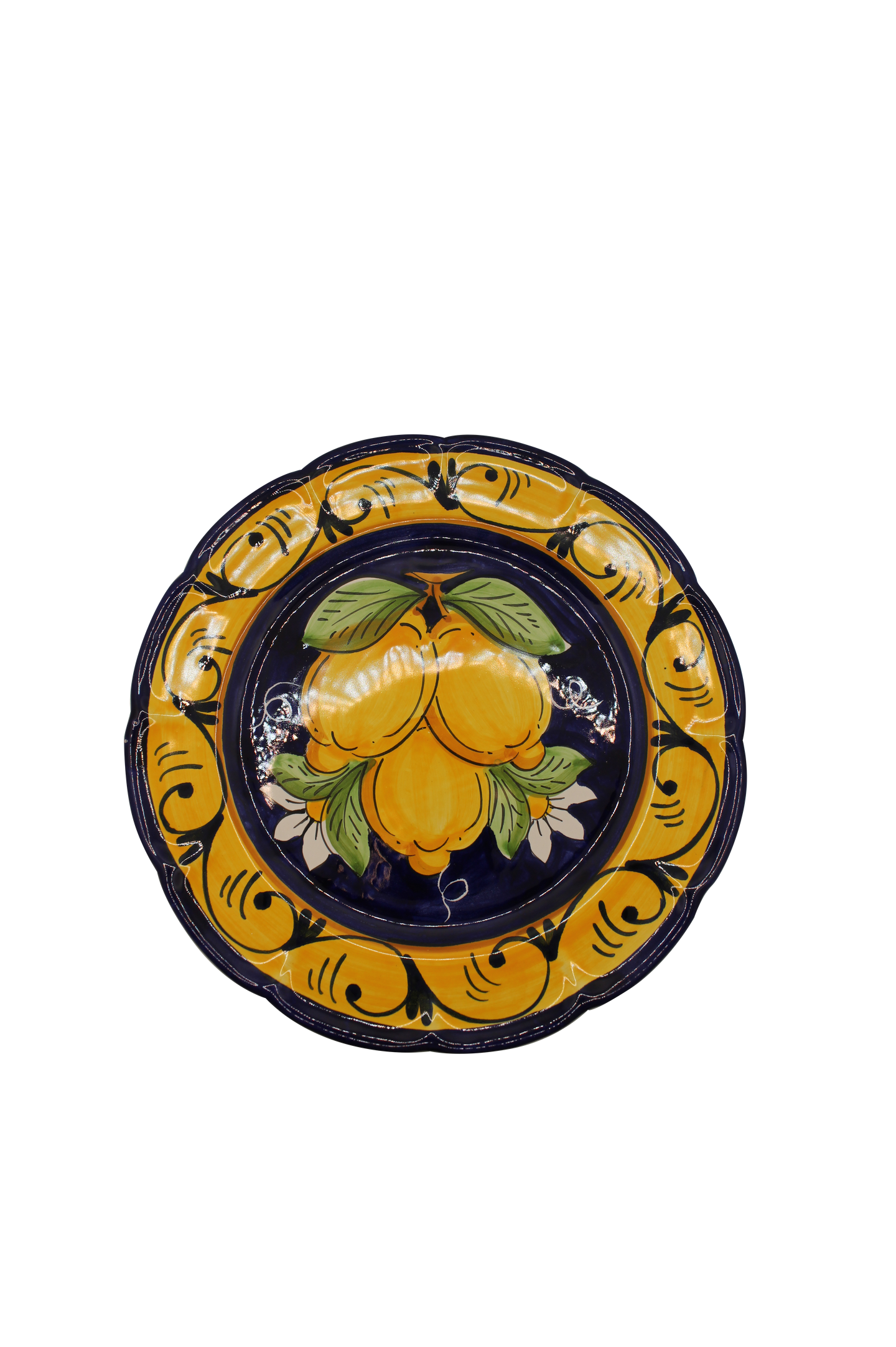 Salad Plate Lemons - Blue 20cm (7,8 in)