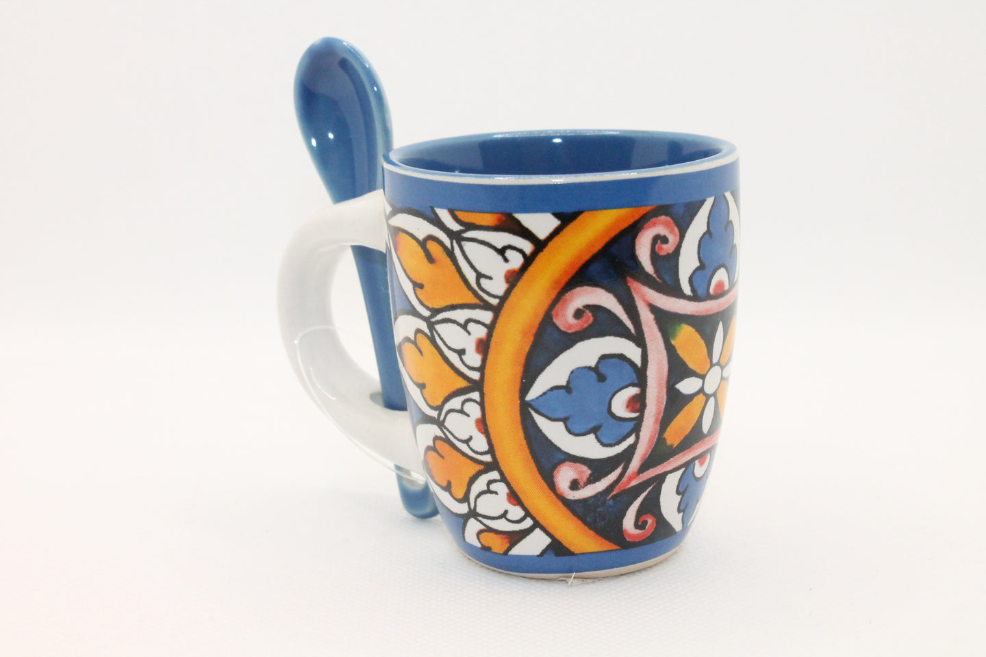 Cup with teaspoon Amalfi tiles