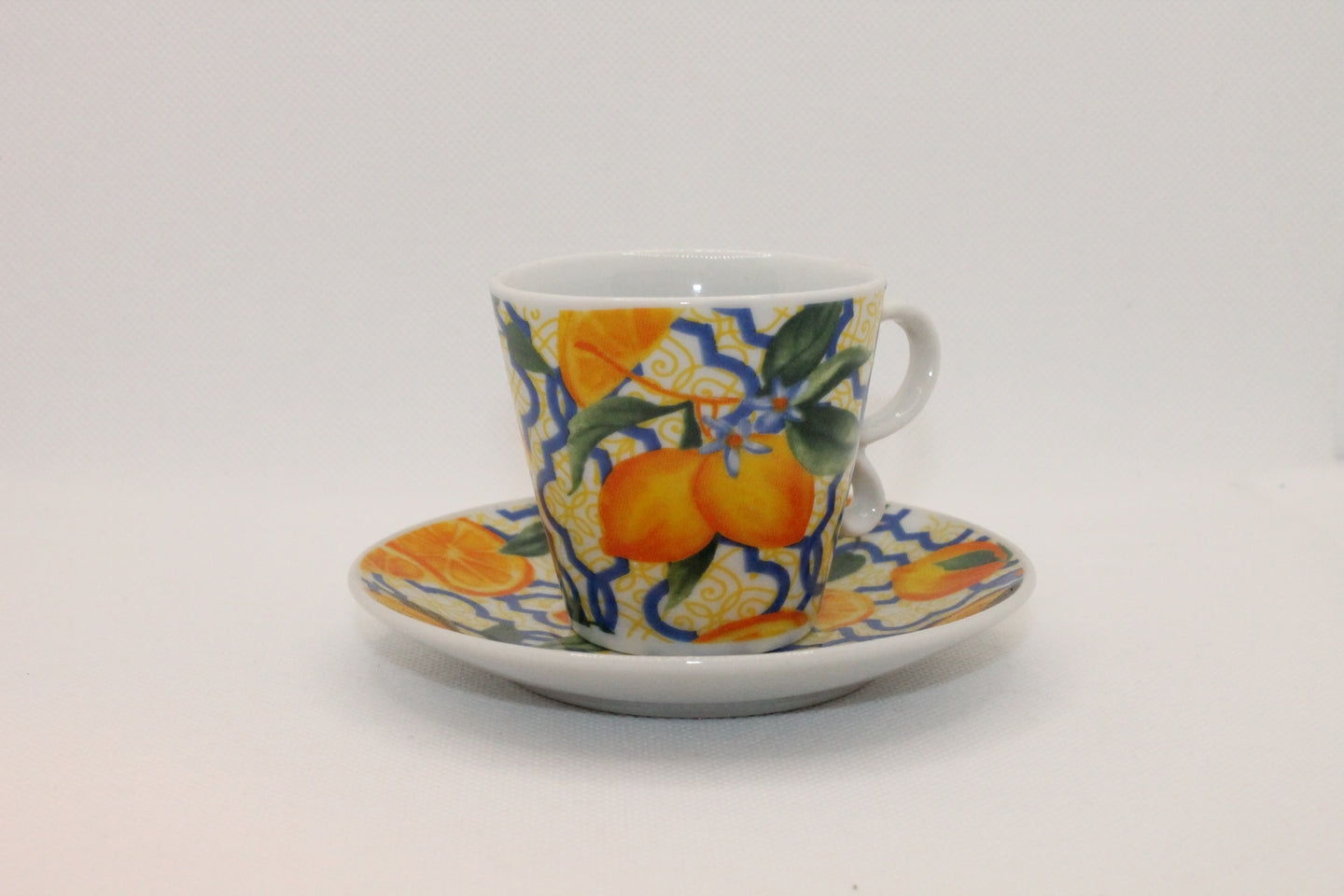 Set tazza e piattino - Arance